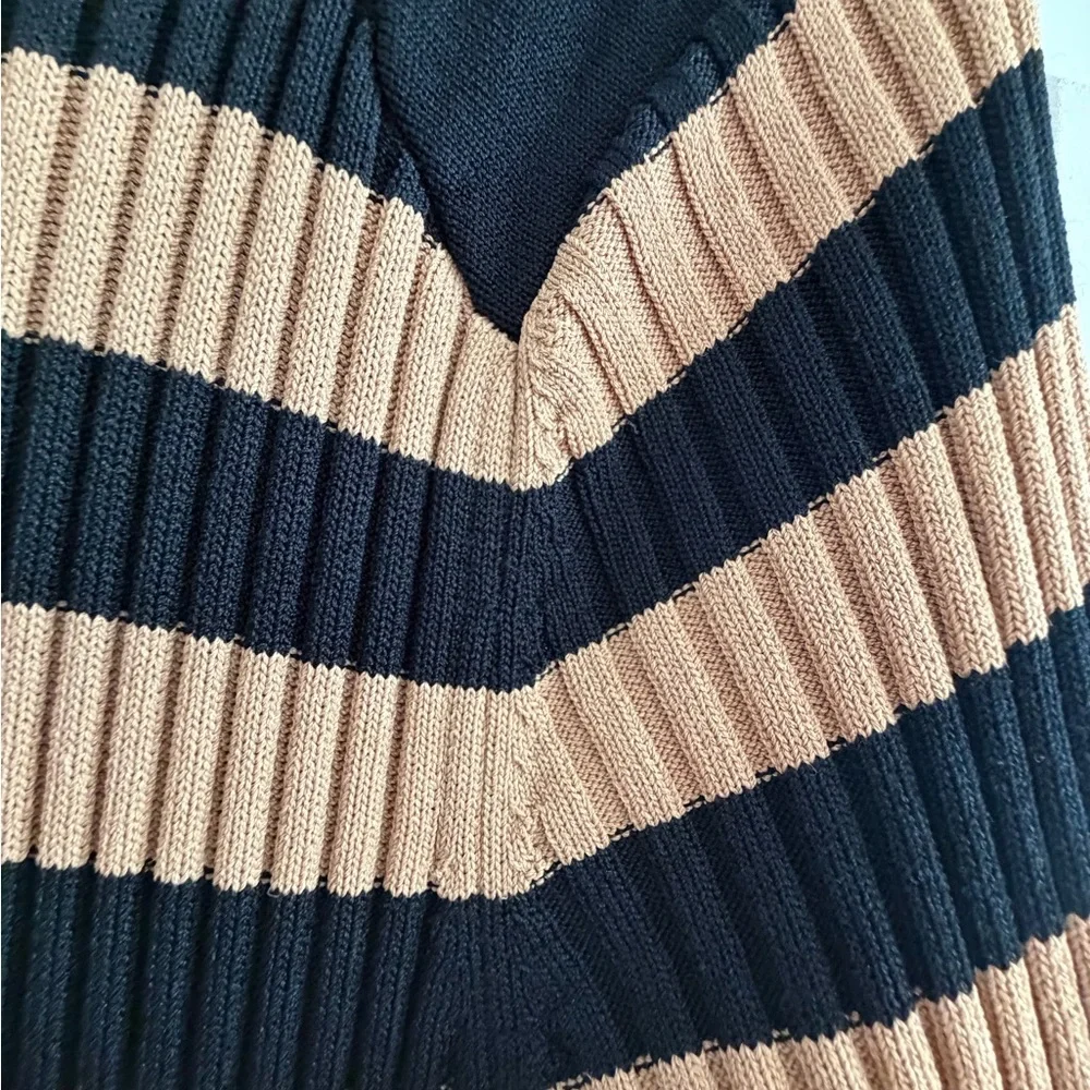 New York & Co.- Gabrielle Union collection - Elegant Striped Long Sleeve Dress - Picture 12 of 15